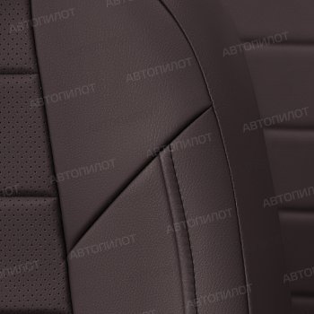 13 849 р. Чехлы сидений (экокожа, 40/60) Автопилот Peugeot 301 (2017-2024) (шоколад). Увеличить фотографию 3