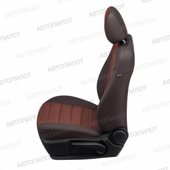 13 449 р. Чехлы сидений (экокожа/алькантара) Автопилот  FAW Besturn X80 (2014-2019) (шоколад). Увеличить фотографию 3