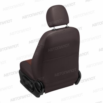 13 449 р. Чехлы сидений (экокожа/алькантара) Автопилот  FAW Besturn X80 (2014-2019) (шоколад). Увеличить фотографию 4