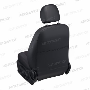13 999 р. Чехлы сидений (экокожа) Автопилот Ромб  FAW Besturn X80 (2014-2019) (черный/красная строчка). Увеличить фотографию 3