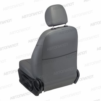 13 449 р. Чехлы сидений (экокожа, Classic-40/60, прост. подг.) Автопилот  Fiat Albea  170 (2002-2012) (серый). Увеличить фотографию 4