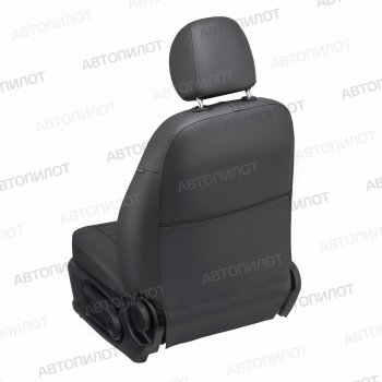 13 449 р. Чехлы сидений (экокожа, Comfort-40/60, Г-подг.) Автопилот  Fiat Albea  170 (2002-2012) (темно-серый). Увеличить фотографию 5
