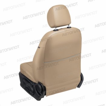 13 449 р. Чехлы сидений (экокожа, Comfort-40/60, Г-подг.) Автопилот  Fiat Albea  170 (2002-2012) (темно-бежевый). Увеличить фотографию 3