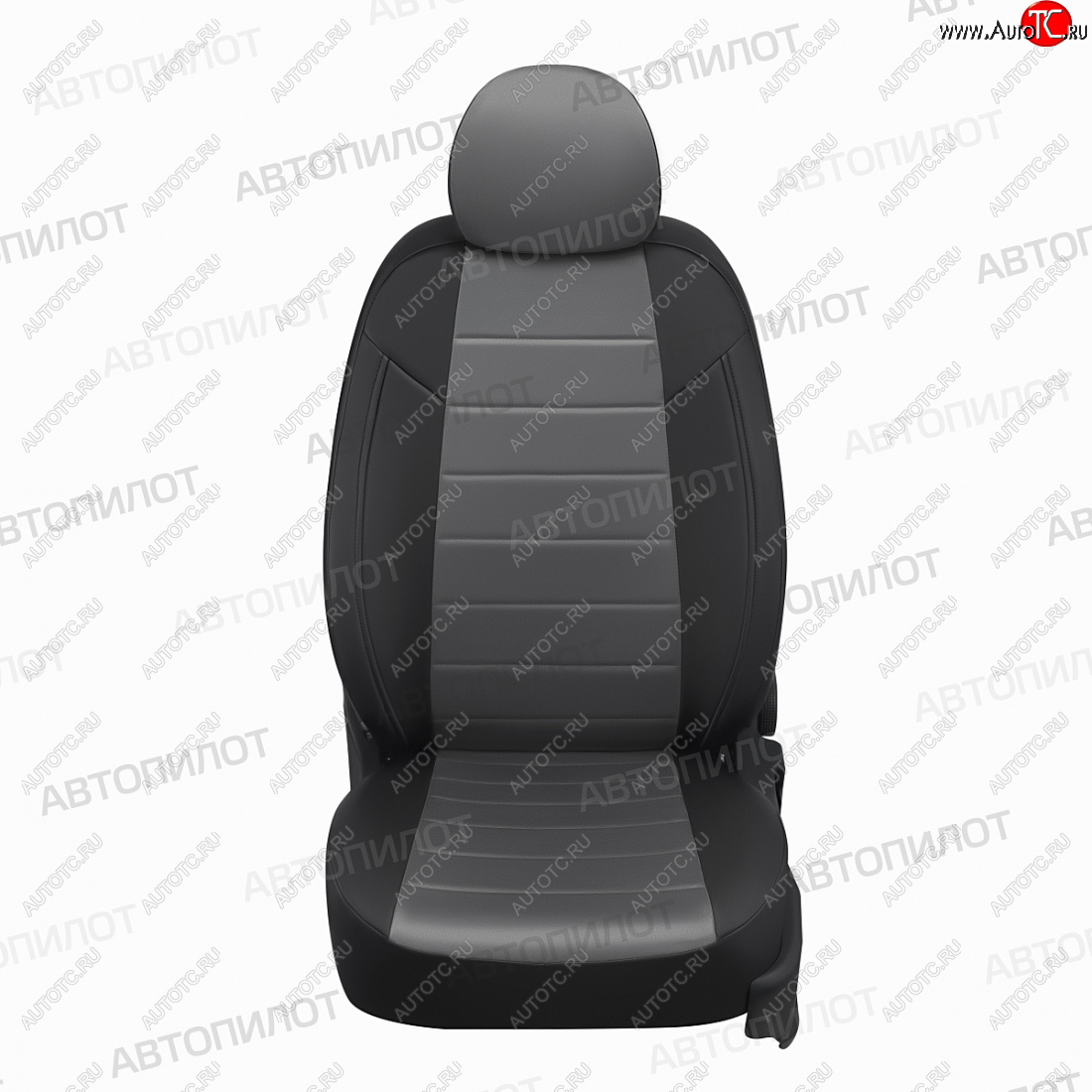 13 449 р. Чехлы сидений (экокожа/алькантара) Автопилот  Geely MK Cross (2011-2016) (черный/серый)