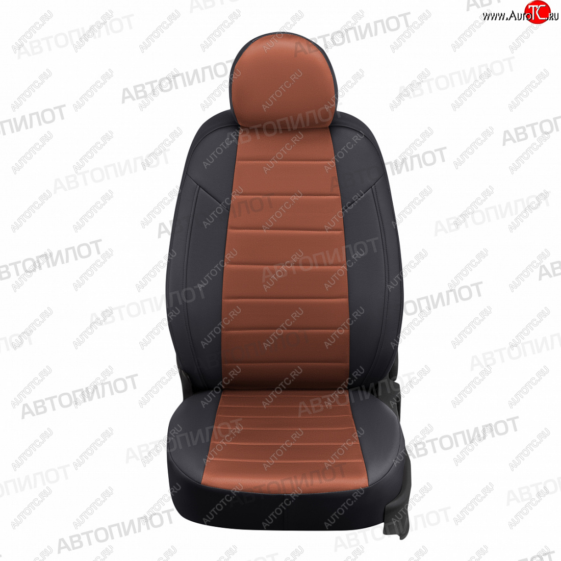 13 449 р. Чехлы сидений (экокожа/алькантара) Автопилот  Geely MK Cross (2011-2016) (черный/коричневый)