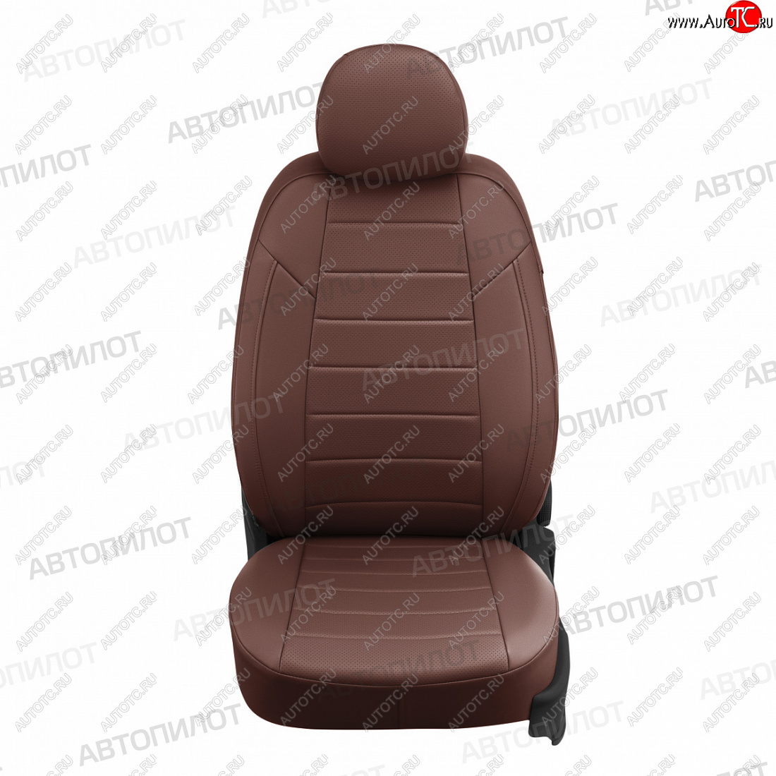 13 849 р. Чехлы сидений (экокожа) Автопилот  Honda Accord  8 седан CU (2008-2013) (темно-коричневый)