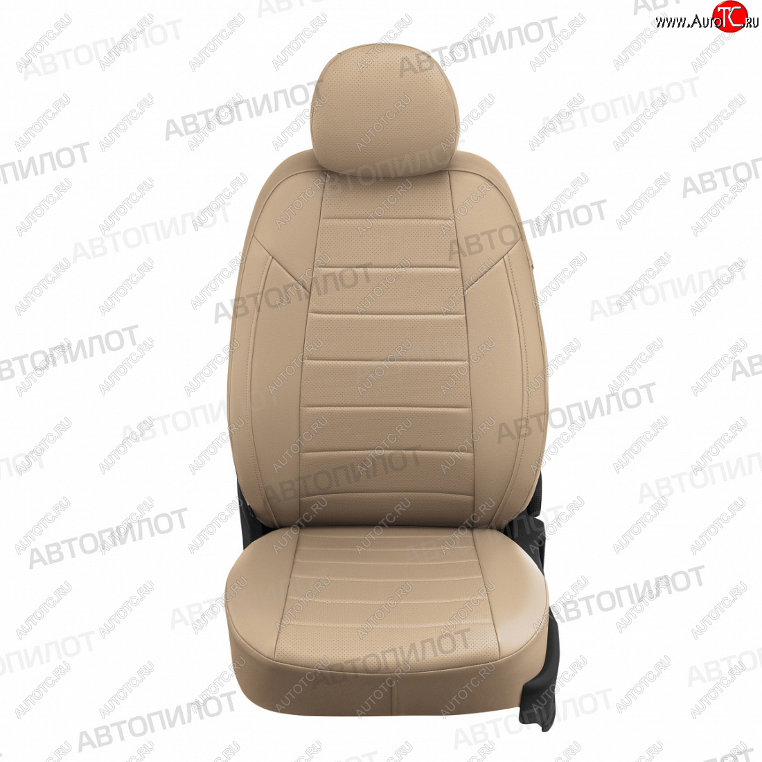 13 849 р. Чехлы сидений (экокожа) Автопилот  Honda Civic  9 (2011-2016) (темно-бежевый)