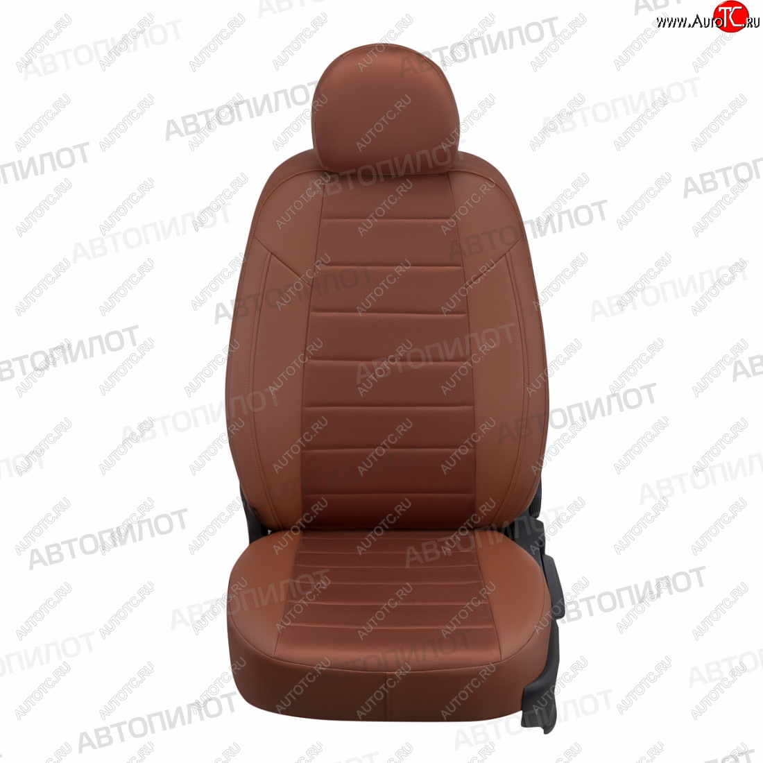 13 449 р. Чехлы сидений (экокожа/алькантара) Автопилот  Honda Civic  9 (2011-2016) (коричневый)