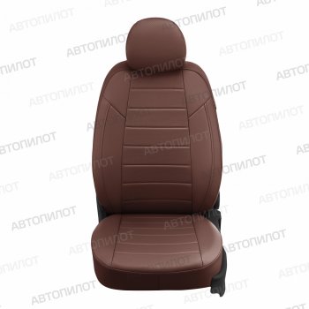 14 249 р. Чехлы сидений (экокожа) Автопилот  Honda CR-V  RM1,RM3,RM4 (2012-2018) дорестайлинг, рестайлинг (темно-коричневый). Увеличить фотографию 2