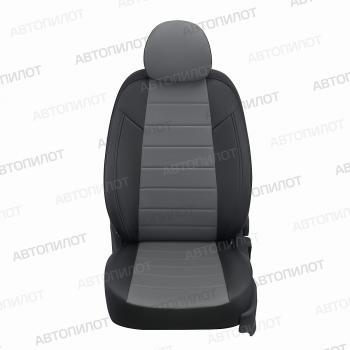 14 249 р. Чехлы на сиденья Экокожа (к. Comfort Luxe экокожа) Автопилот  Уаз Патриот ( 23632,  3163 5 дв.) (2016-2024) 2-ой рестайлинг пикап, 2-ой рестайлинг (черный/серый). Увеличить фотографию 4