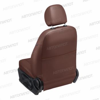 14 249 р. Чехлы на сиденья Экокожа (к. Comfort Luxe экокожа) Автопилот  Уаз Патриот ( 23632,  3163 5 дв.) (2016-2024) 2-ой рестайлинг пикап, 2-ой рестайлинг (темно-коричневая). Увеличить фотографию 5