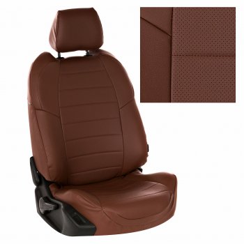 14 249 р. Чехлы на сиденья Экокожа (к. Comfort Luxe экокожа) Автопилот  Уаз Патриот ( 23632,  3163 5 дв.) (2016-2024) 2-ой рестайлинг пикап, 2-ой рестайлинг (темно-коричневая). Увеличить фотографию 2