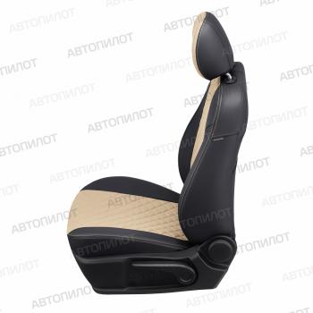 14 899 р. Чехлы на сиденья Ромб (к. Comfort Luxe экокожа) Автопилот  Уаз Патриот ( 23632,  3163 5 дв.) (2016-2024) 2-ой рестайлинг пикап, 2-ой рестайлинг (черный/бежевый). Увеличить фотографию 4