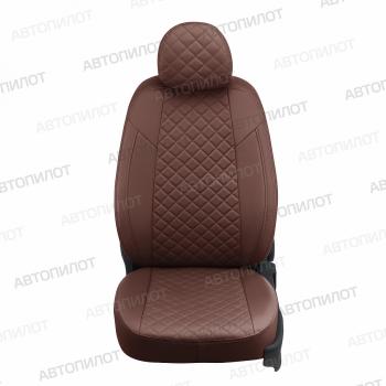 14 899 р. Чехлы на сиденья Ромб (к. Comfort Luxe экокожа) Автопилот  Уаз Патриот ( 23632,  3163 5 дв.) (2016-2024) 2-ой рестайлинг пикап, 2-ой рестайлинг (темно-коричневый). Увеличить фотографию 3