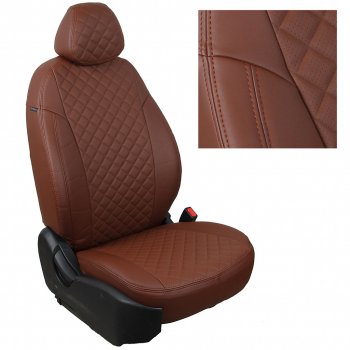 14 899 р. Чехлы на сиденья Ромб (к. Comfort Luxe экокожа) Автопилот  Уаз Патриот ( 23632,  3163 5 дв.) (2016-2024) 2-ой рестайлинг пикап, 2-ой рестайлинг (темно-коричневый). Увеличить фотографию 2