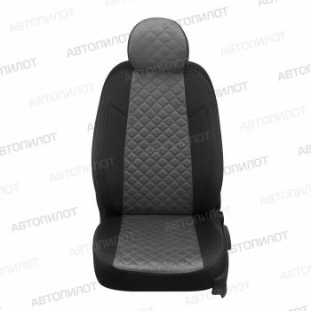 14 899 р.  Чехлы на сиденья Алькантара ромб (к. Comfort Luxe экокожа) Автопилот  Уаз Патриот  23632 (2016-2024) 2-ой рестайлинг пикап (черный/серый). Увеличить фотографию 4