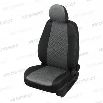 14 899 р.  Чехлы на сиденья Алькантара ромб (к. Comfort Luxe экокожа) Автопилот  Уаз Патриот  23632 (2016-2024) 2-ой рестайлинг пикап (черный/серый). Увеличить фотографию 1