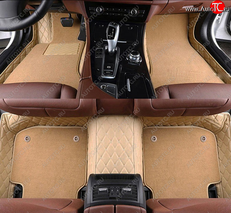 13 249 р. Ковры (кожа+текстиль) Автопилот  Land Rover Range Rover  4 L405 (2012-2024) дорестайлинг, рестайлинг (бежевый)