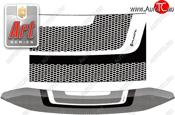 1 799 р.  Дефлектор капота CA-Plastic  Volkswagen Multivan  T5 (2009-2015) (Серия Art серебро)