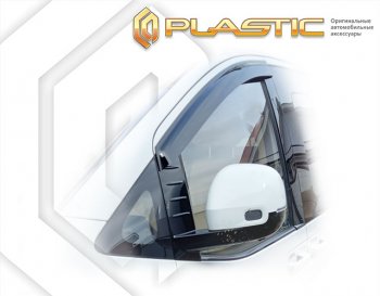 1 989 р. Дефлектора окон CA-Plastic  Hyundai Staria  US4 (2021-2022) (classic полупрозрачный, без хром. молдинга). Увеличить фотографию 1