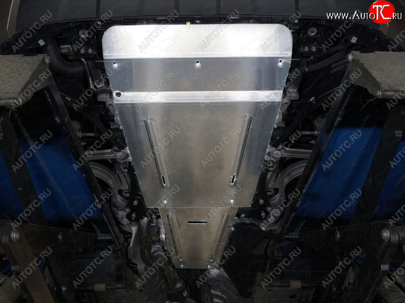 9 399 р. Защита картера двигателя (V-3.0TDI, алюминий) TCC  Volkswagen Touareg  CR (2018-2024)