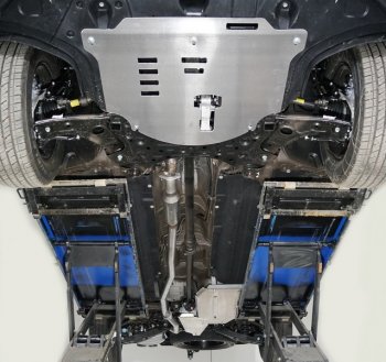 19 999 р. Комплект защиты картера и КПП, заднего редуктора, топливного бака (алюминий 4мм. 2.2) TCC  Hyundai Palisade  LX2 (2018-2022). Увеличить фотографию 1