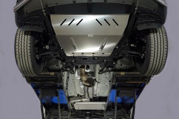 Защиты комплект (картера, кпп, бака адсорбера, двигателя правая, двигателя левая) автомобиля ТСС Тюнинг Omoda C5 (2021-2024)  (алюминий 4 и 2 мм)
