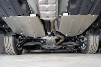 5 649 р. Защита бака (правая, алюминий) ТСС Subaru XV GT/G24 дорестайлинг (2017-2021). Увеличить фотографию 1