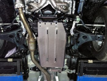 5 849 р. Защита КПП ТСС Тюнинг  Subaru Forester  SJ (2012-2019) (алюминий 4 мм). Увеличить фотографию 1