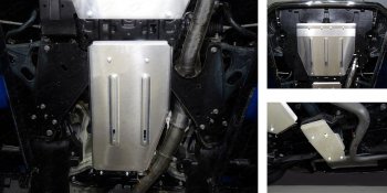 12 199 р. Защиты комплект (картер, кпп, задний дифференциал) ТСС Тюнинг Subaru XV GT/G24 дорестайлинг (2017-2021) (алюминий 4 мм). Увеличить фотографию 1