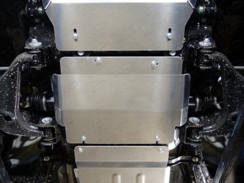 3 999 р. Защита картера ТСС Тюнинг Toyota Fortuner AN160 дорестайлинг (2015-2020) (алюминий 4 мм). Увеличить фотографию 1
