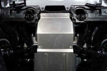 3 099 р. Защита радиатора ТСС Тюнинг  Toyota Land Cruiser  J300 (2021-2024) (алюминий 4 мм). Увеличить фотографию 1