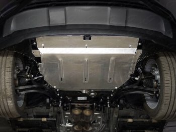 11 499 р. Защита картера и КПП ТСС Тюнинг  Volkswagen Teramont  CA1 (2016-2020) (алюминий 4 мм). Увеличить фотографию 1