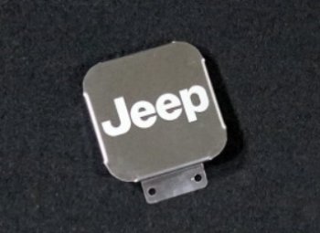 Заглушка на фаркоп с логотипом Jeep (на фаркопы TCC, нержавеющая сталь) TCC  Grand Cherokee  WK2, Wrangler  JL