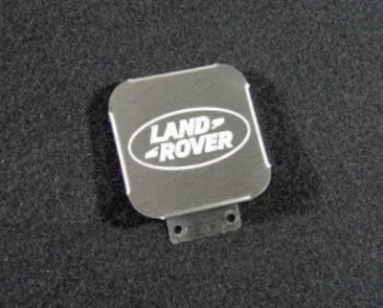 Заглушка на фаркоп с логотипом Land Rover (на фаркопы TCC, нержавеющая сталь) TCC  Discovery  L550 Sport, Range Rover Sport  2 L494
