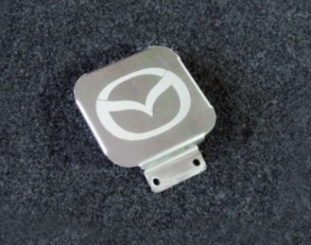 Заглушка на фаркоп с логотипом Mazda (на фаркопы TCC, нержавеющая сталь) TCC  CX-5 ( KE,  KF), CX-9  TC