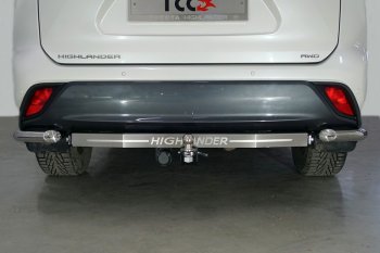 18 349 р. Фаркоп (тягово-сцепное устройство) TCC Тюнинг  Toyota Highlander  XU70 (2020-2024) (шар E, надпись Highlander). Увеличить фотографию 1