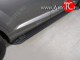 30 999 р. Пороги алюминиевые Slim Line  Audi Q7  4M (2015-2020) (Черные)