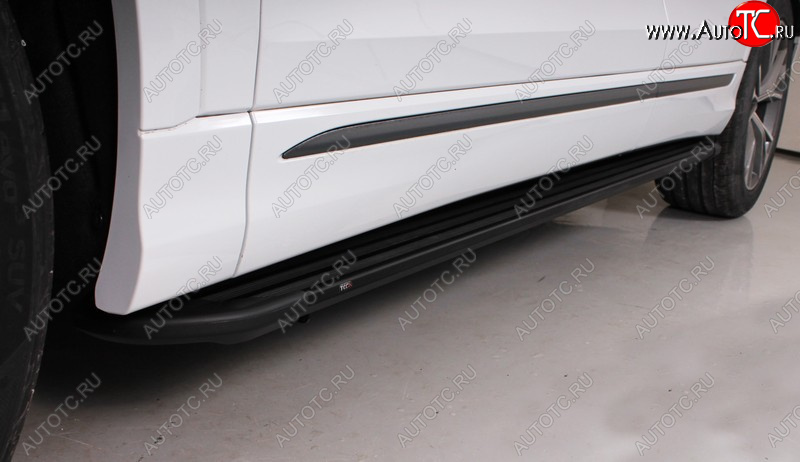 30 999 р. Пороги алюминиевые TCC Tюнинг Slim Line  Audi Q8  4MN (2018-2024) (черные)