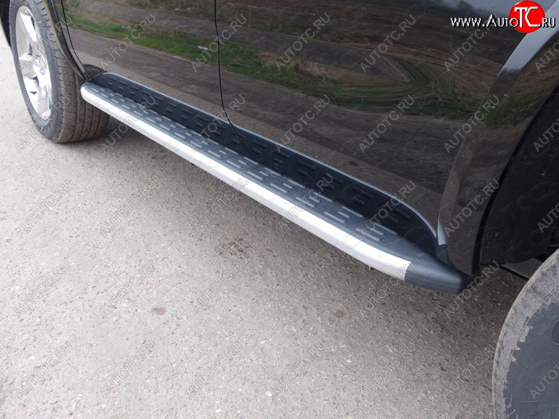 19 999 р. Пороги алюминиевые с пластиковой накладкой ТСС Тюнинг  Chevrolet Tahoe  K2UC (2014-2021) (серые)