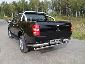 55 999 р. Защита кузова d76,1 мм (только для кузова) ТСС Тюнинг Fiat Fullback (2016-2018) (нержавейка). Увеличить фотографию 1