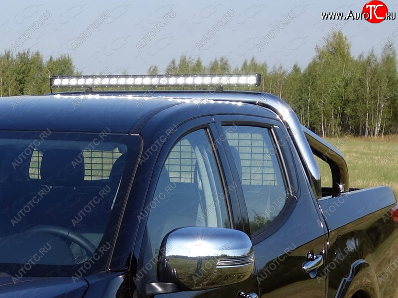 120 299 р. Защита кузова и заднего стекла (только для кузова) d 76,1 мм светодиодной фарой ТСС Тюнинг  Fiat Fullback (2016-2018) (нержавейка)