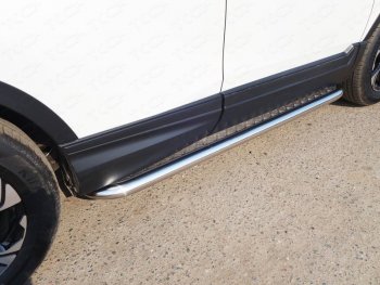 35 599 р. Пороги с площадкой 60,3 мм ТСС Тюнинг  Honda CR-V  RW,RT (2016-2020) (серые). Увеличить фотографию 1