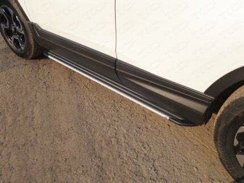 19 999 р. Пороги алюминиевые Slim Line ТСС Тюнинг  Honda CR-V  RW,RT (2016-2020) (Silver). Увеличить фотографию 1