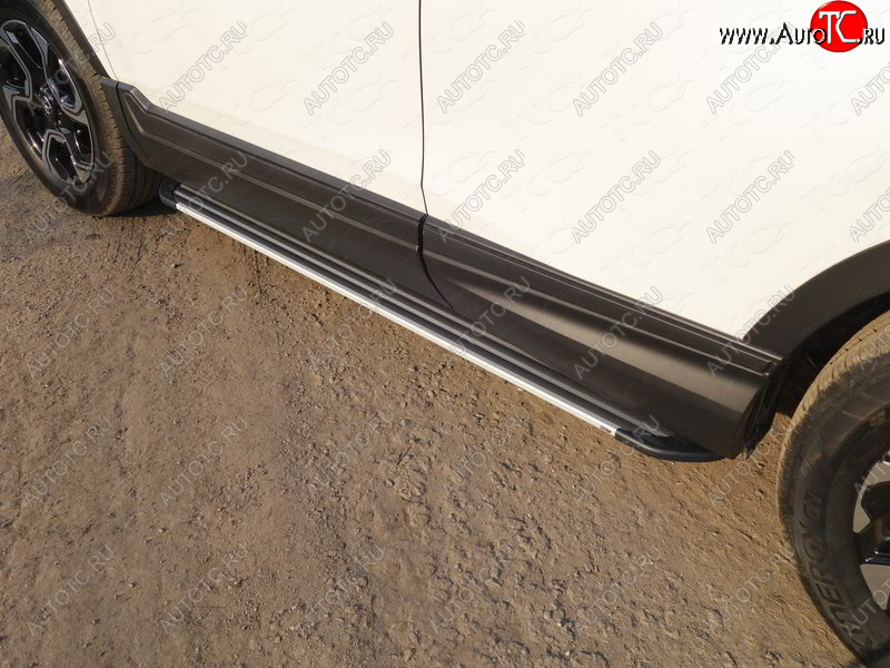 19 999 р. Пороги алюминиевые Slim Line ТСС Тюнинг  Honda CR-V  RW,RT (2016-2020) (Silver)