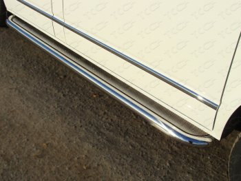 53 999 р. Пороги с площадкой 60,3 мм ТСС Тюнинг  Hyundai Starex/Grand Starex/H1  2 TQ (2014-2018) (нержавейка). Увеличить фотографию 1