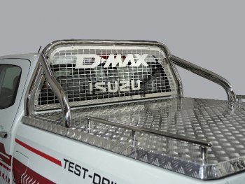 83 999 р. Защита кузова и заднего стекла (для крышки) d75*42 мм ТСС Тюнинг  Isuzu D-Max  RG DoubleCab (2019-2024) (нержавейка). Увеличить фотографию 1