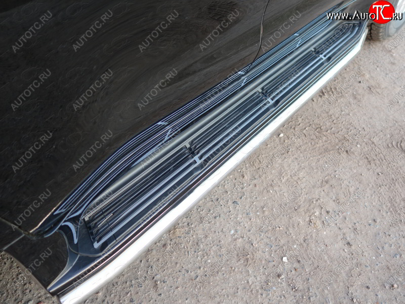 21 999 р. Защита порогов алюминий 50,8 мм, ТСС Тюнинг Lexus LX 450d J200 (2015-2024)