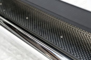 42 699 р. Пороги с площадкой 42,4 мм кроме F-Sport ТСС Тюнинг  Lexus RX ( 300,  350,  450H,  200T) (1995-2019) (нержавейка ). Увеличить фотографию 1