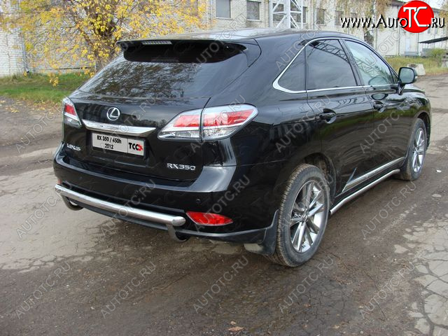 22 599 р. Защита задняя (центральная нержавейка 60,3 мм) кроме F-Sport ТСС Тюнинг  Lexus RX  350 (2012-2015)